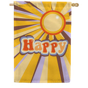 Toland Happy Vibes House Flag