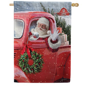 Toland Santa's Truck House Flag