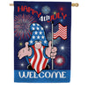 Toland Painted Gnome Welcome House Flag