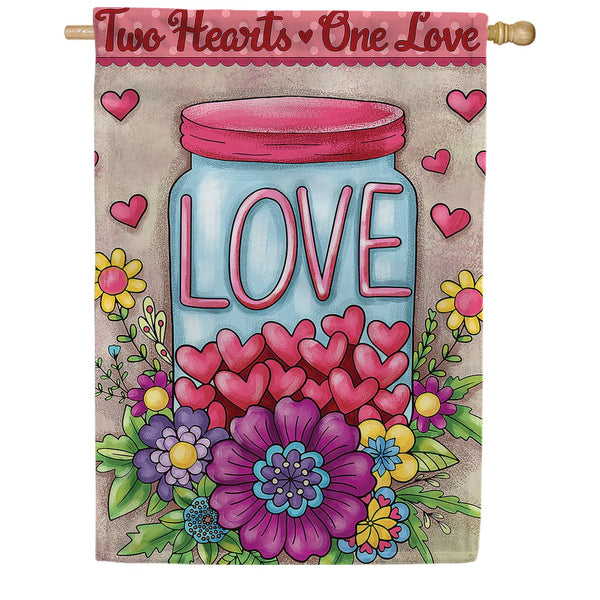 Toland Jar of Love House Flag