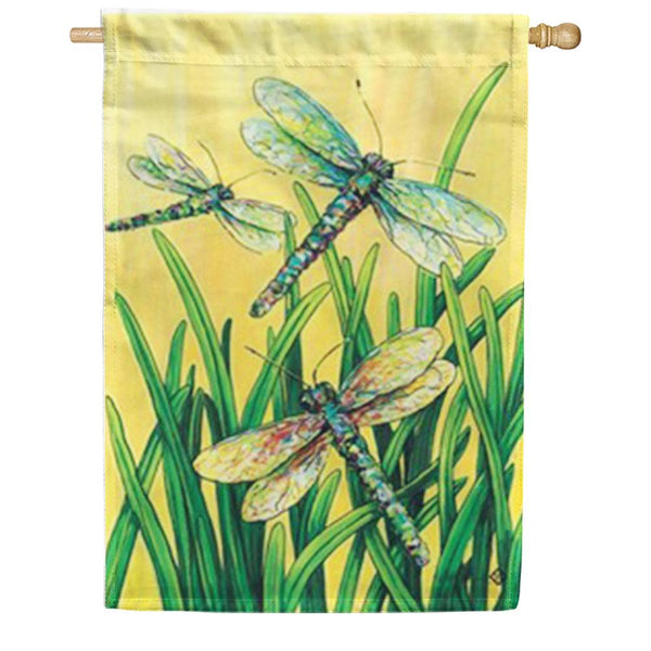 Toland House Flag - Dragonflies In Flight