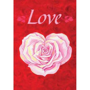 Toland House Flag - Heart Rose