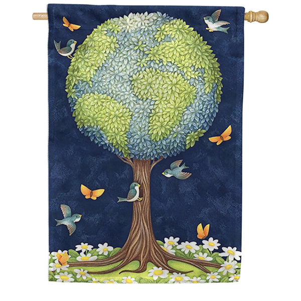 Toland House Flag - Earth Tree