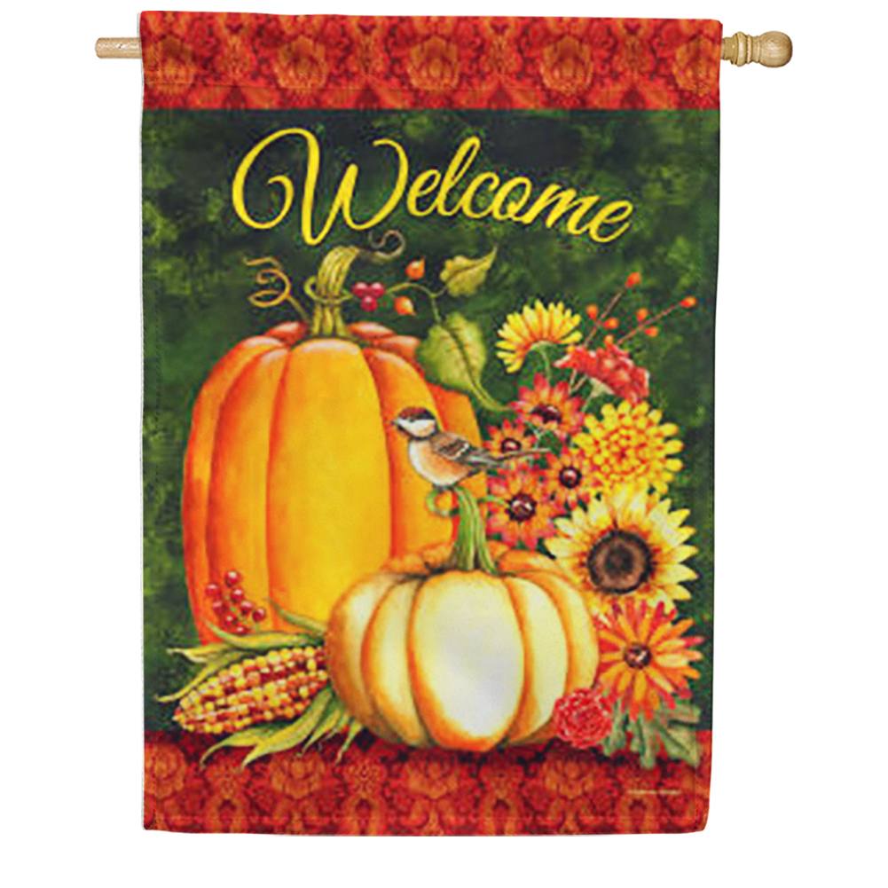 Toland House Flag - Welcome Gourds